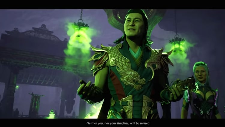 Titan Shang Tsung waxes about how he's going to destroy the timeline.