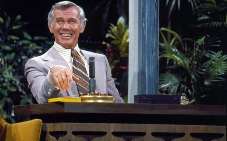 Johnny Carson on set (MCT)