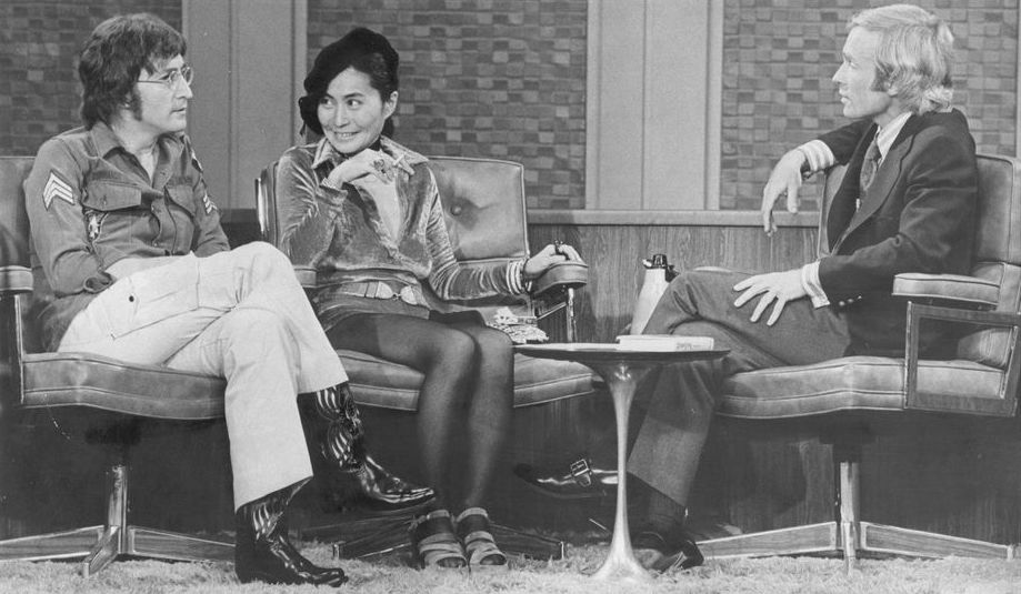 John Lennon and Yoko Ono with Dick Cavett (BBC)