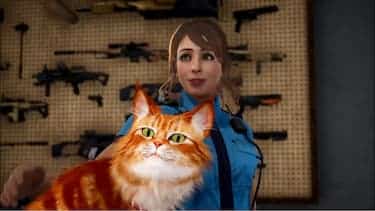 Gunsmith and one of her many cats