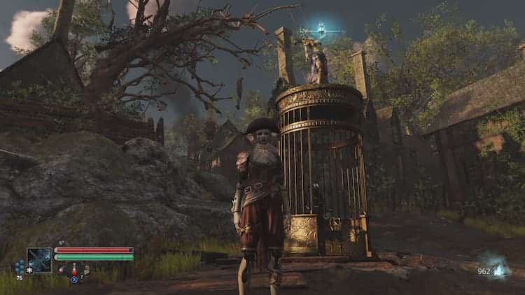 Screenshot of the saving point called Vestal